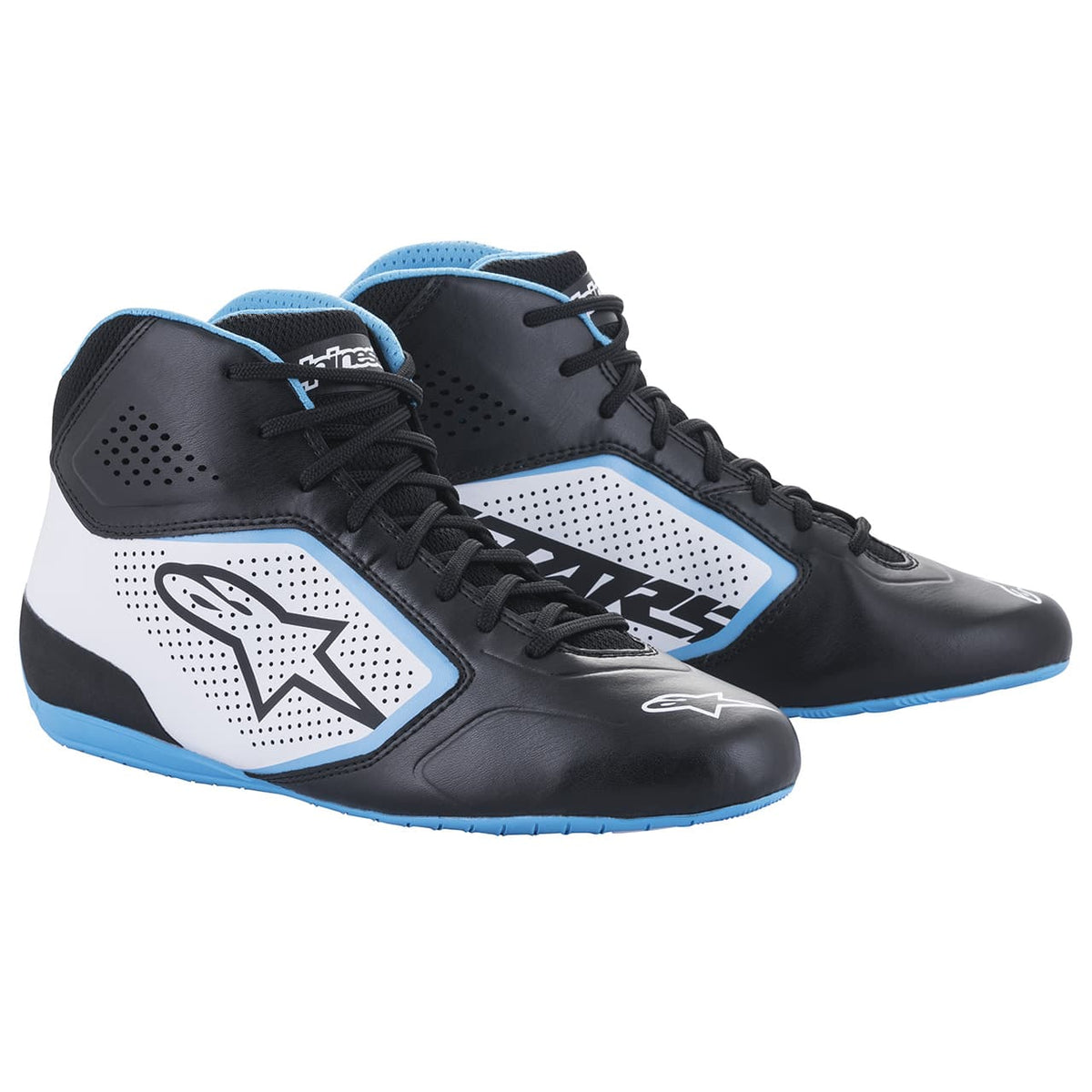 alpinestars（アルパインスターズ） TECH-1 K START v2 SHOES｜BLACK WHITE LIGHT BLUE